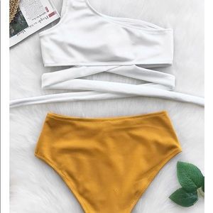 Cupshe One Shoulder Bikini Set